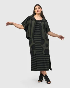 Women Alembika Plus<Urban Maxi Tank Dress, Khaki