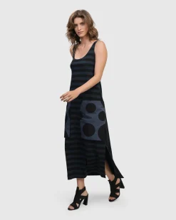 Women Alembika Plus<Urban Maxi Tank Dress, Navy