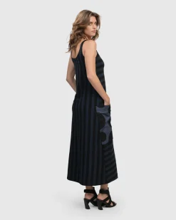 Women Alembika Plus<Urban Maxi Tank Dress, Navy