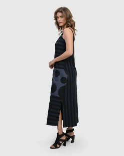 Women Alembika Plus<Urban Maxi Tank Dress, Navy