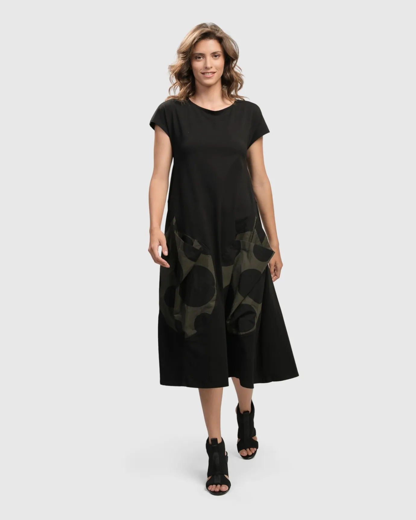 Women Alembika Dresses<Urban Melody Midi Dress, Khaki