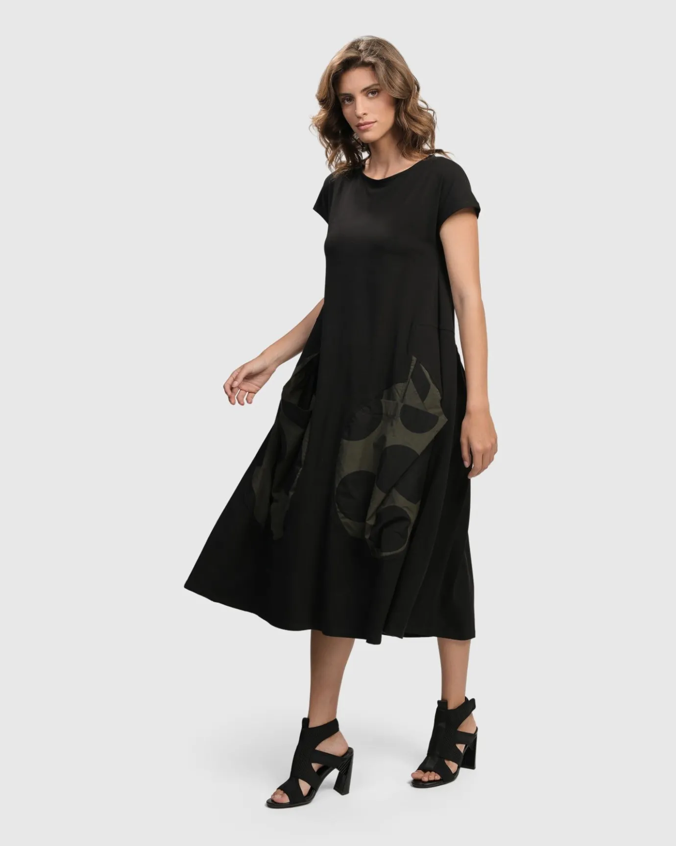 Women Alembika Dresses<Urban Melody Midi Dress, Khaki