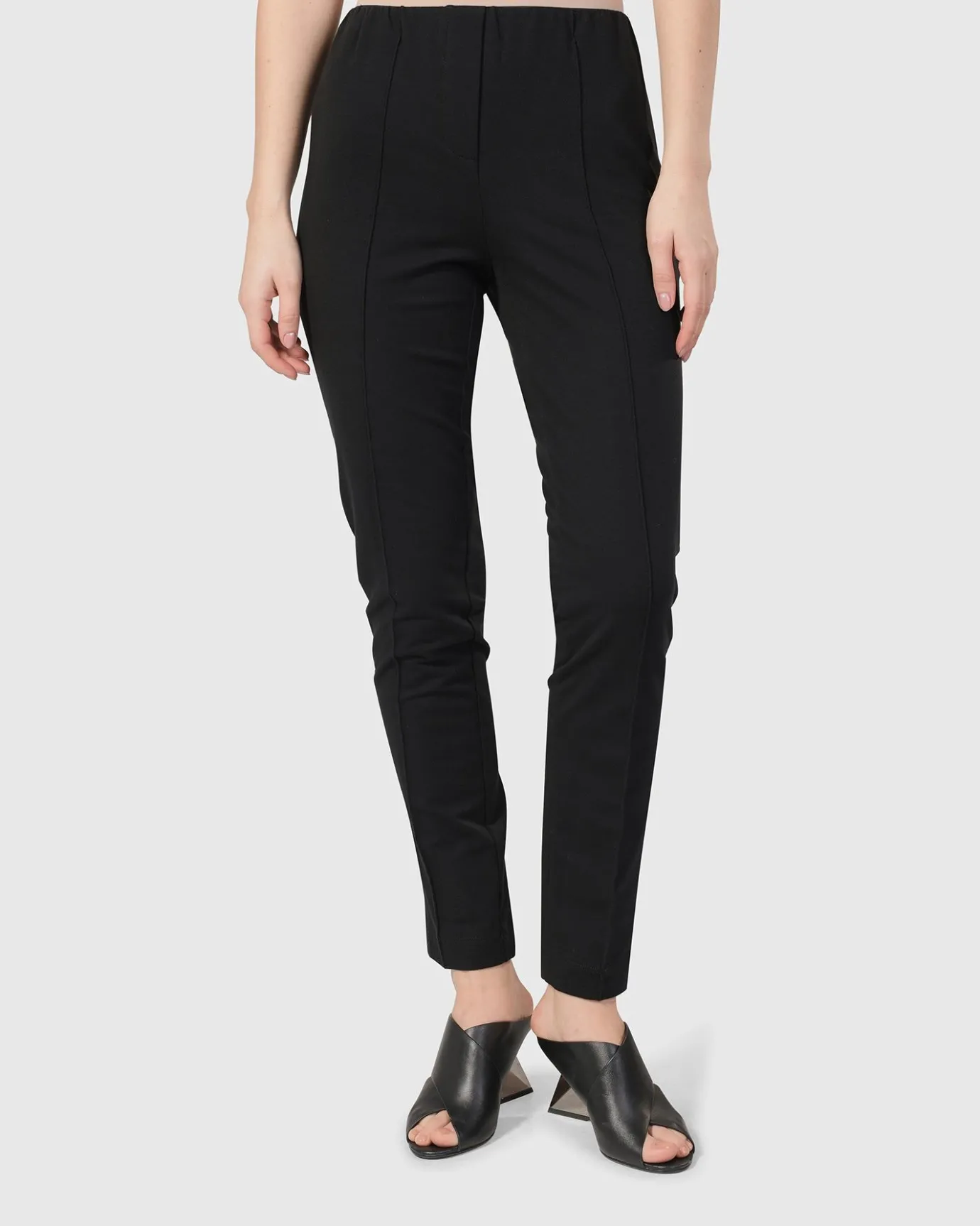 Women Alembika Pants & Skirts<Urban Metropolitan Slim Trousers, Black