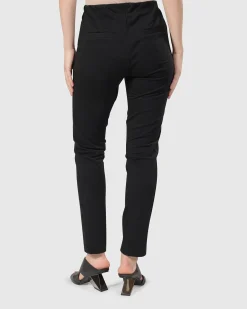 Women Alembika Pants & Skirts<Urban Metropolitan Slim Trousers, Black