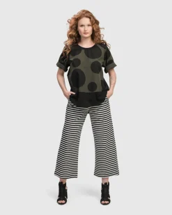 Women Alembika Plus<Urban Miyazaki Dots Tee, Khaki
