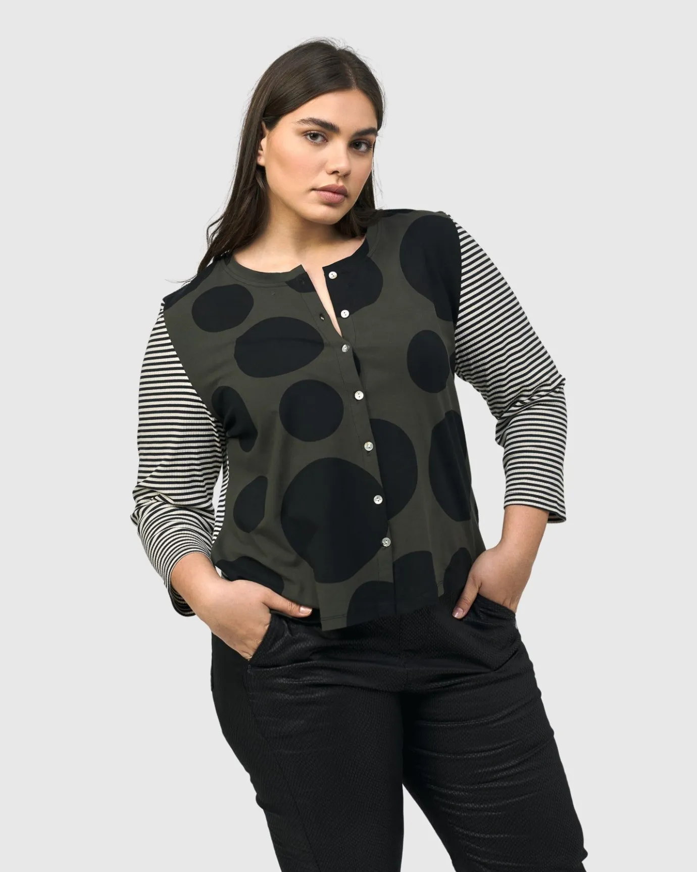 Women Alembika Tops & Tunics<Urban Mononoke Cardigan Top, Stripes