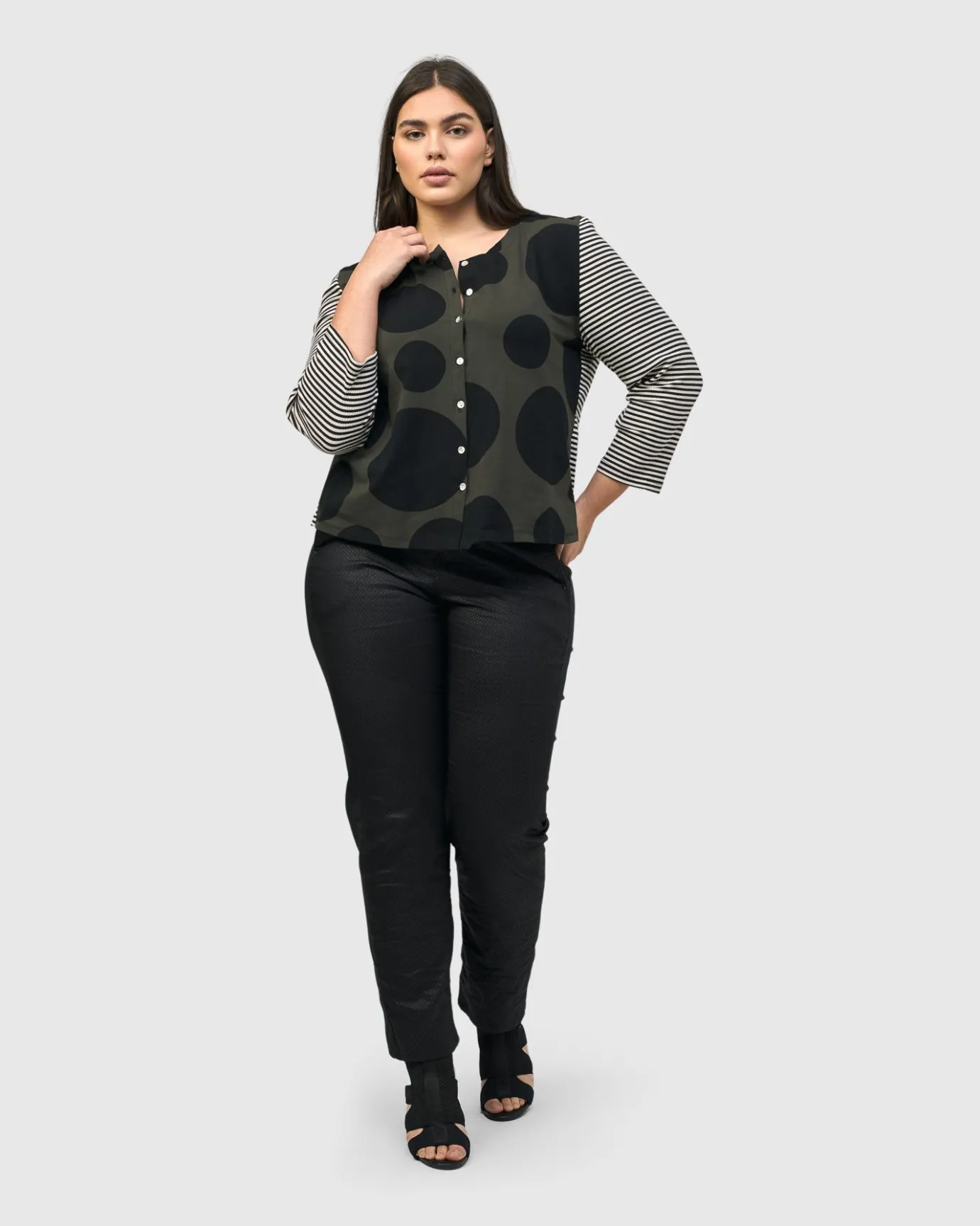 Women Alembika Tops & Tunics<Urban Mononoke Cardigan Top, Stripes