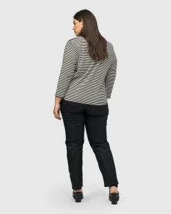 Women Alembika Plus<Urban Mononoke Cardigan Top, Stripes