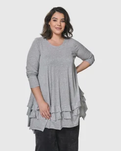 Women Alembika Tops & Tunics<Urban Options Top, Gray