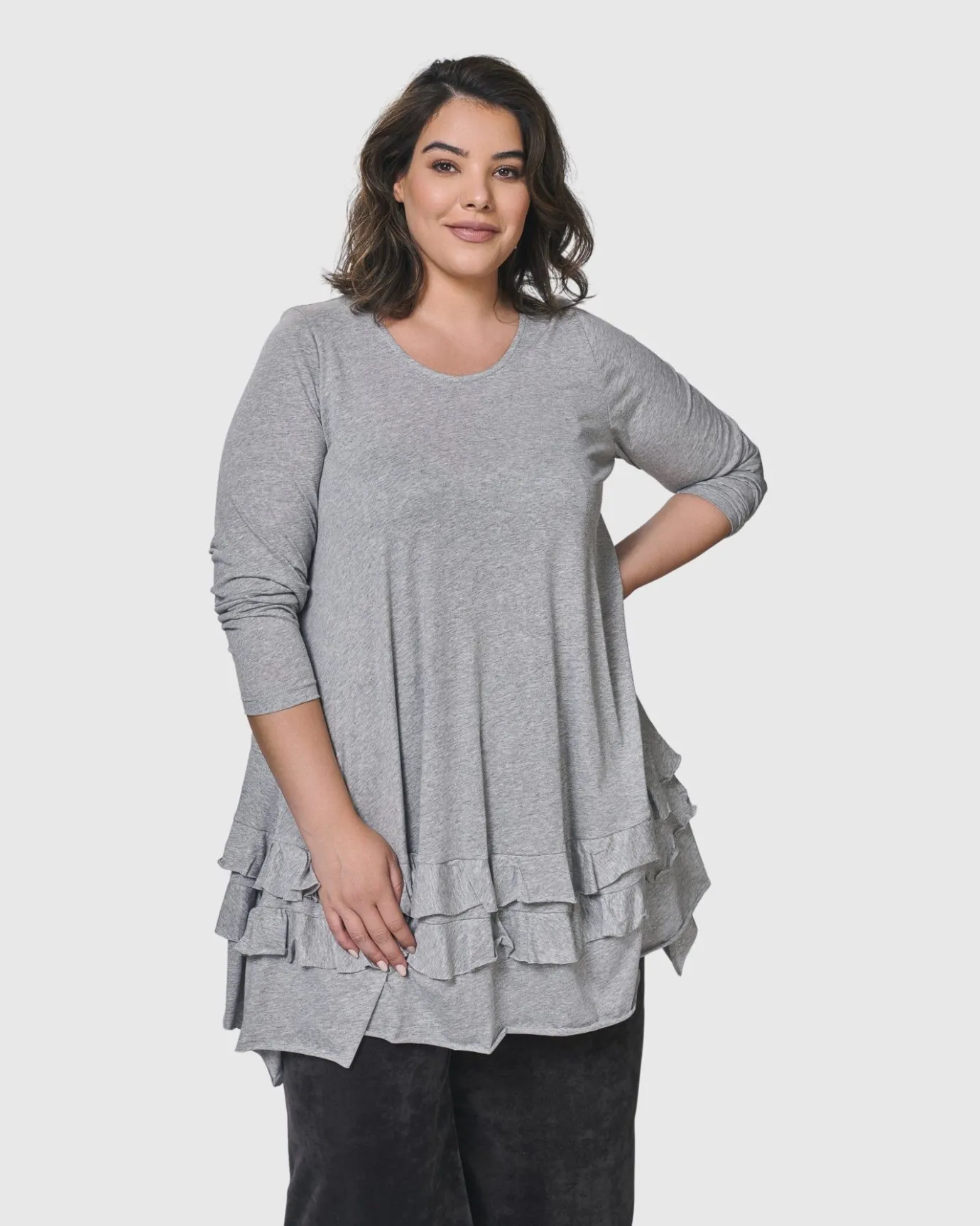 Women Alembika Tops & Tunics<Urban Options Top, Gray