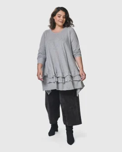 Women Alembika Tops & Tunics<Urban Options Top, Gray