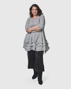 Women Alembika Tops & Tunics<Urban Options Top, Gray