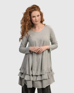 Women Alembika Plus<Urban Options Top, Gray
