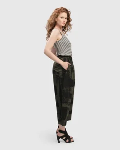 Women Alembika Pants & Skirts<Urban Origami Barrel Pants, Khaki