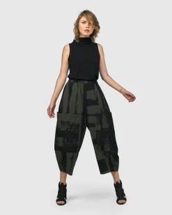 Women Alembika Pants & Skirts<Urban Origami Barrel Pants, Khaki