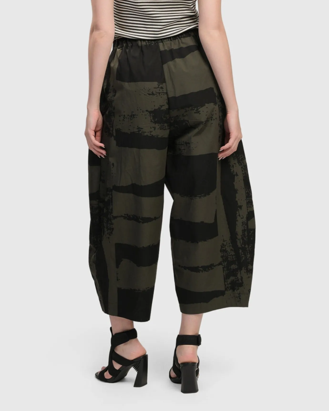 Women Alembika Plus<Urban Origami Barrel Pants, Khaki