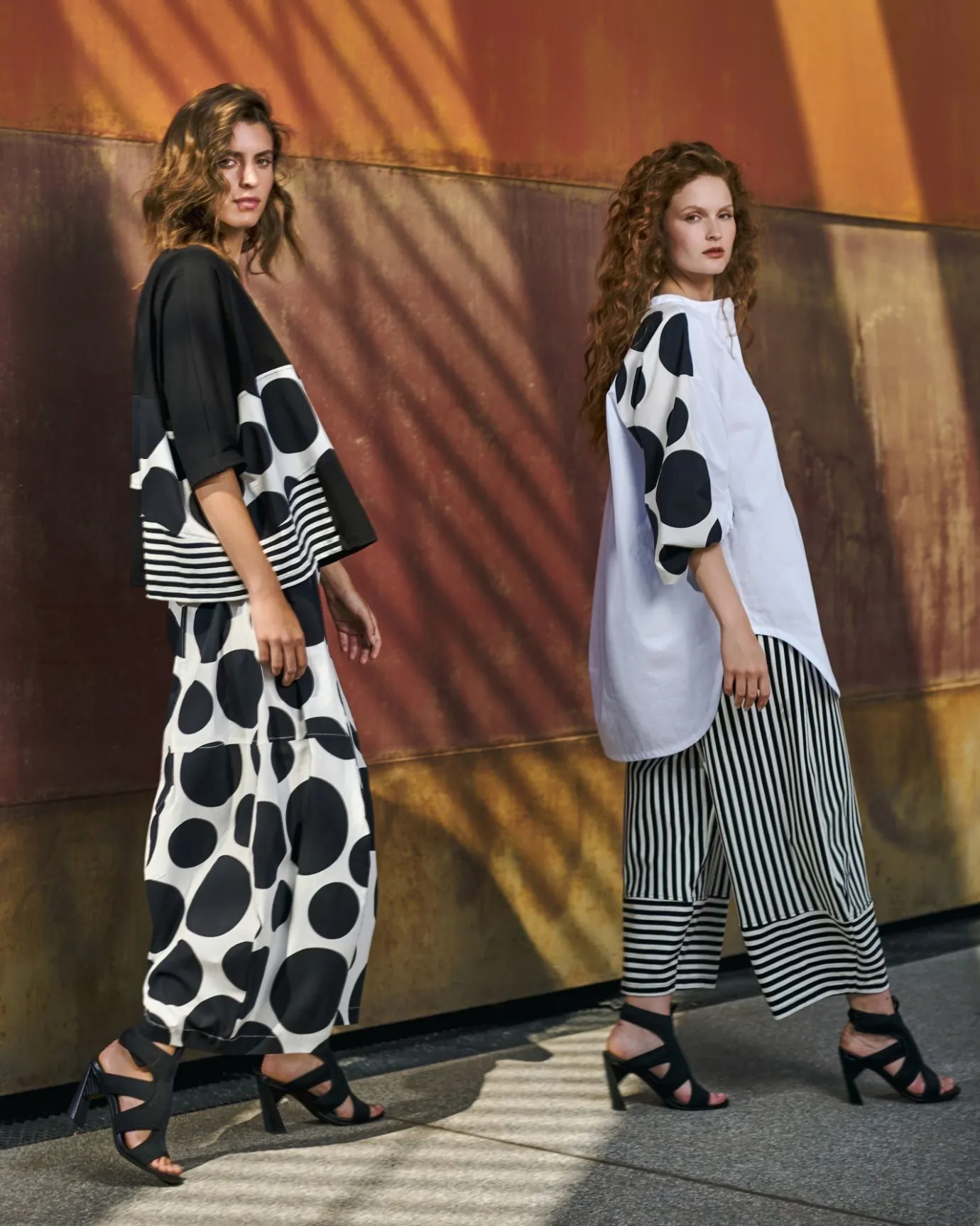 Women Alembika Plus<Urban Rockefeller Dots Boxy Tee, Mono