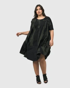 Women Alembika Plus<Urban Sake Muumuu Dress, Khaki
