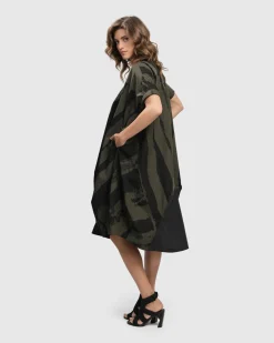 Women Alembika Plus<Urban Sake Muumuu Dress, Khaki