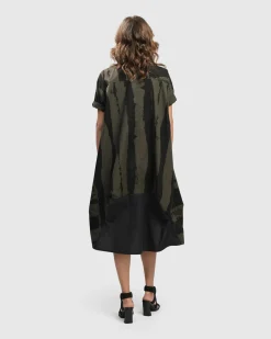 Women Alembika Plus<Urban Sake Muumuu Dress, Khaki