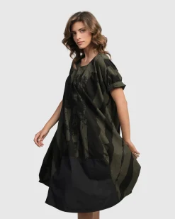 Women Alembika Dresses<Urban Sake Muumuu Dress, Khaki
