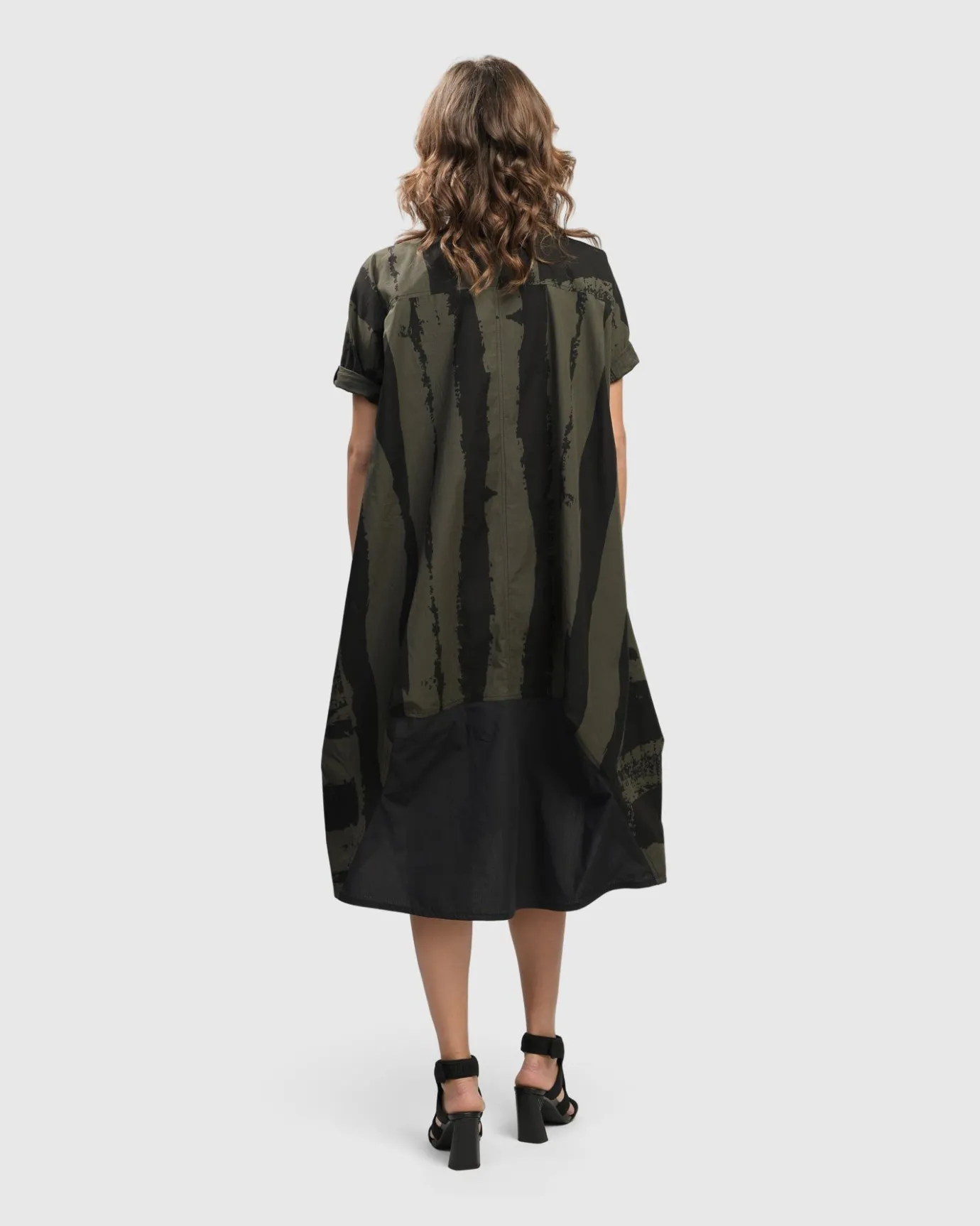 Women Alembika Dresses<Urban Sake Muumuu Dress, Khaki