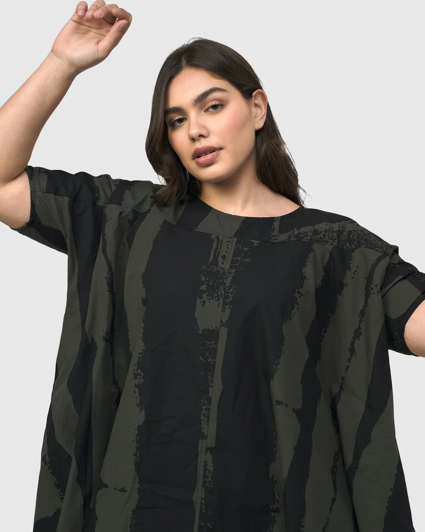 Women Alembika Dresses<Urban Sake Muumuu Dress, Khaki