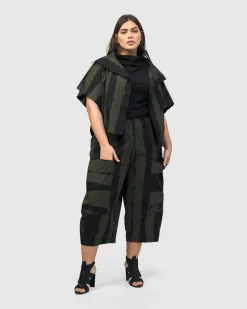 Women Alembika Jackets<Urban Sakura Cape Jacket, Khaki