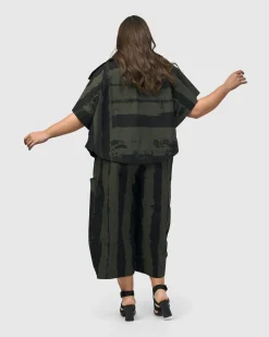 Women Alembika Jackets<Urban Sakura Cape Jacket, Khaki