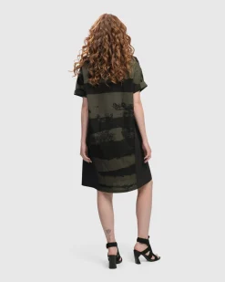 Women Alembika Dresses<Urban Sapporo Shift Dress, Khaki