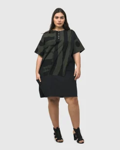 Women Alembika Dresses<Urban Sapporo Shift Dress, Khaki
