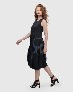 Women Alembika Plus<Urban Sleeveless Cocoon Dress, Navy