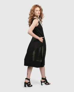 Women Alembika Dresses<Urban Sleeveless Cocoon Dress, Khaki