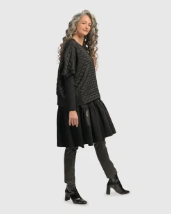 Women Alembika Tops & Tunics<Urban Soft Punk Top, Black