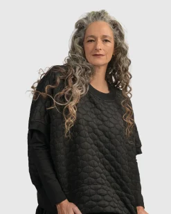 Women Alembika Tops & Tunics<Urban Soft Punk Top, Black