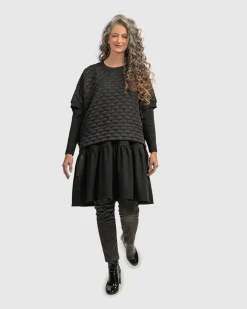 Women Alembika Tops & Tunics<Urban Soft Punk Top, Black