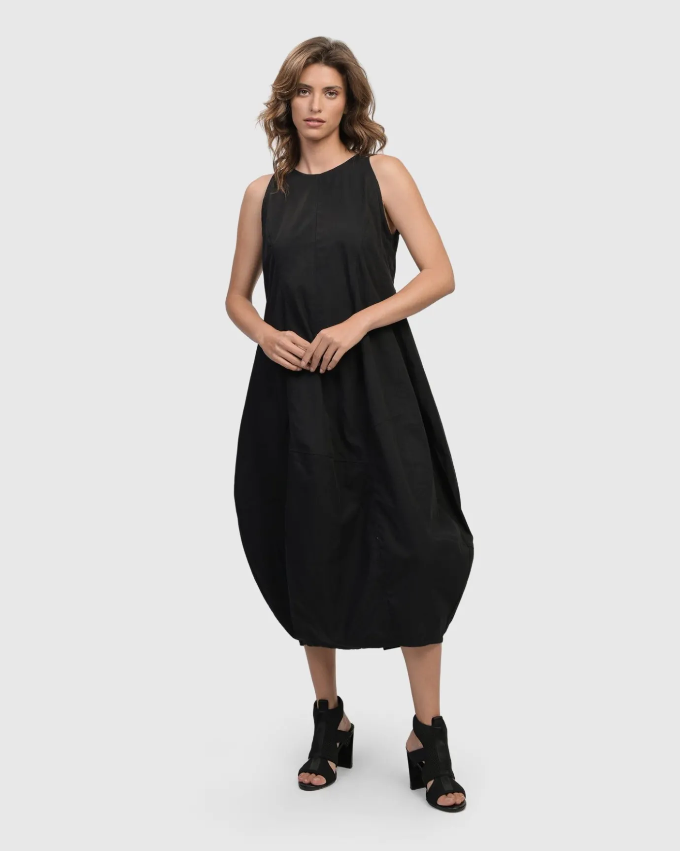 Women Alembika Dresses<Urban Soho Sleeveless Cocoon Dress, Black