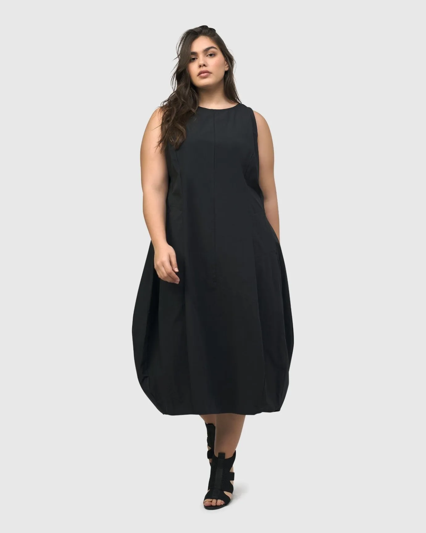 Women Alembika Dresses<Urban Soho Sleeveless Cocoon Dress, Black