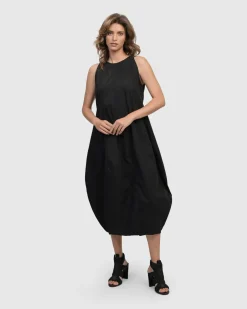 Women Alembika Plus<Urban Soho Sleeveless Cocoon Dress, Black
