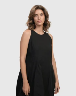Women Alembika Plus<Urban Soho Sleeveless Cocoon Dress, Black