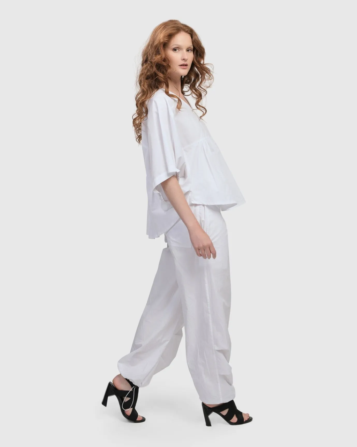 Women Alembika Tops & Tunics<Urban Sophisticate Butterfly Blouse, White