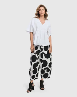 Women Alembika Tops & Tunics<Urban Sophisticate Butterfly Blouse, White