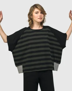 Women Alembika Tops & Tunics<Urban Splice Boxy Tee, Stripes