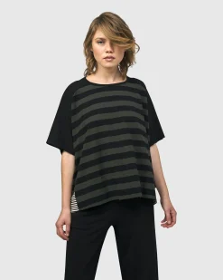 Women Alembika Tops & Tunics<Urban Splice Boxy Tee, Stripes