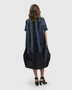 Women Alembika Plus<Urban Streets Muumuu Dress, Navy