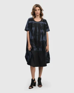 Women Alembika Dresses<Urban Streets Muumuu Dress, Navy