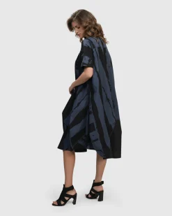 Women Alembika Dresses<Urban Streets Muumuu Dress, Navy