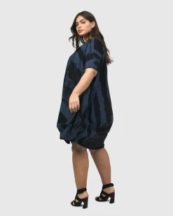 Women Alembika Dresses<Urban Streets Muumuu Dress, Navy