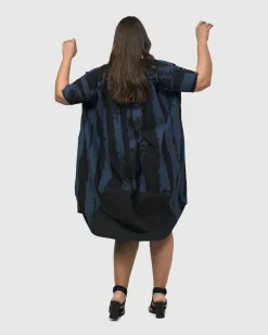 Women Alembika Dresses<Urban Streets Muumuu Dress, Navy