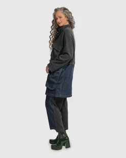 Women Alembika Jackets<Urban Strut Boxy Coat, Denim